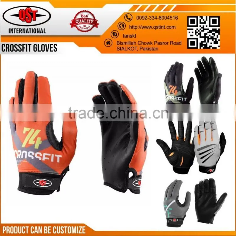 Leather CrossFit Gloves Workout Gloves full finger