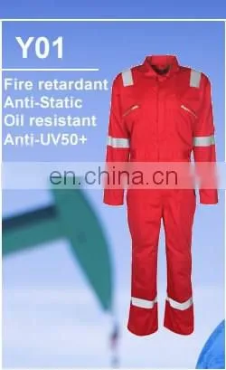 China supplier 100%Cotton fire retardant protective reflective safety clothing wholesale