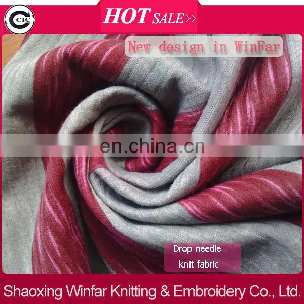 shaoxing winfar polyester cotton drop needle pigment prict knit interlock fabric
