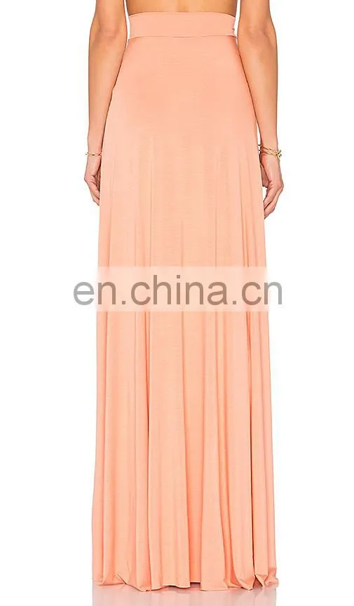 Women Office work wear skirts pleated mid Spring 2016 Female high waist Long Skirt
