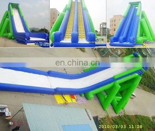 Guangzhou TOP super long hippo inflatable water slide
