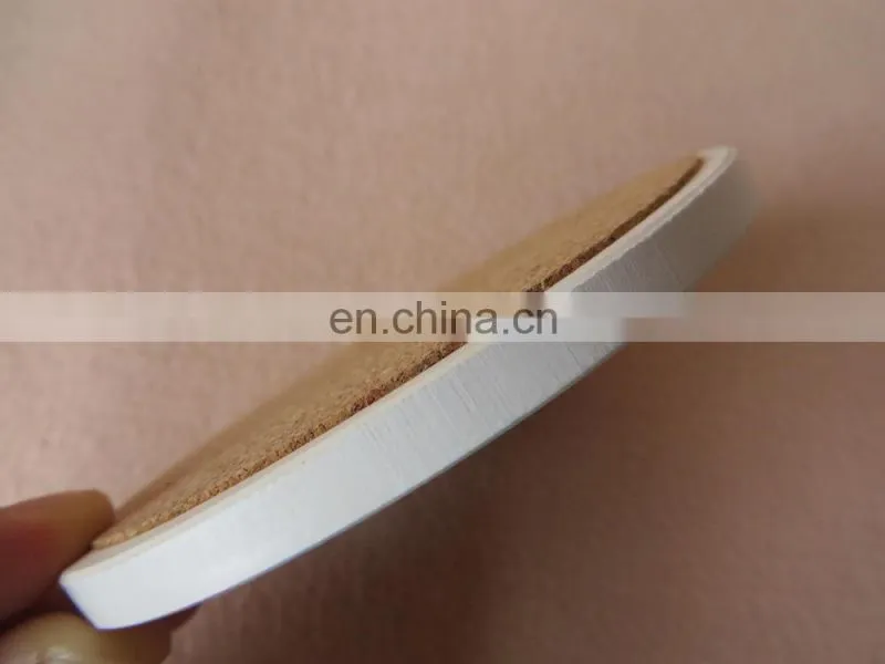 Table decoration cork backed ceramic coaster with sublimation logo