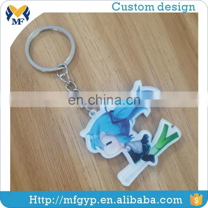 Japanese style acrylic custom anime keychain
