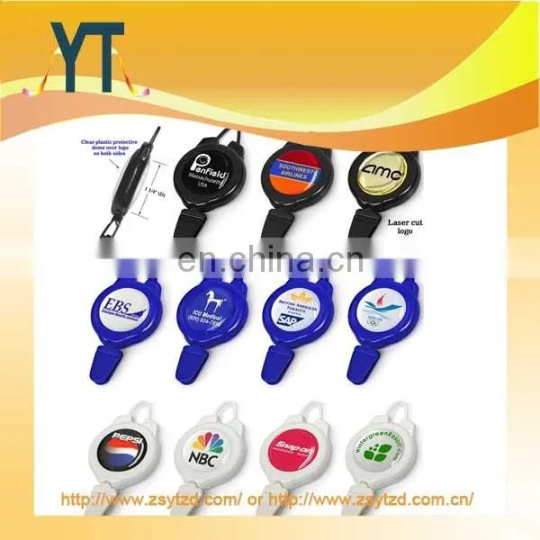 Pure Black Colour Rectangle Badge Reel