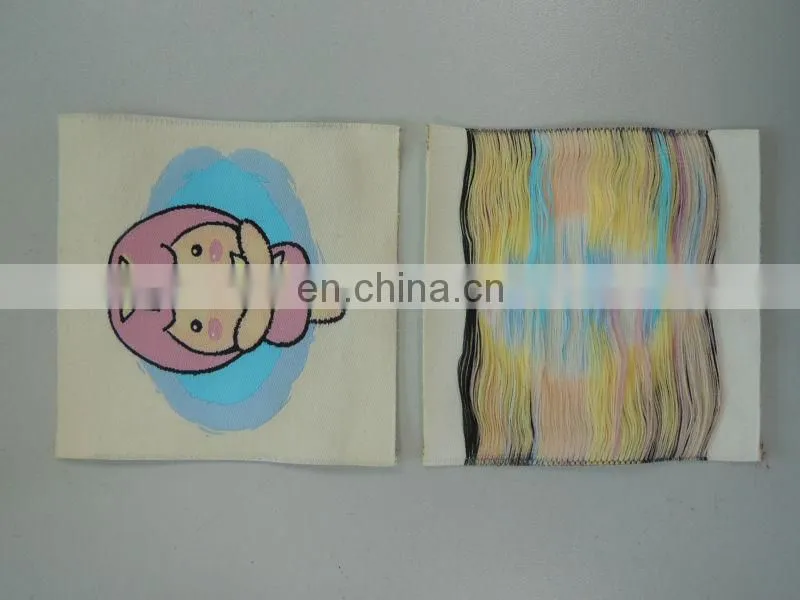 fashionable straight cut woven label for clothing