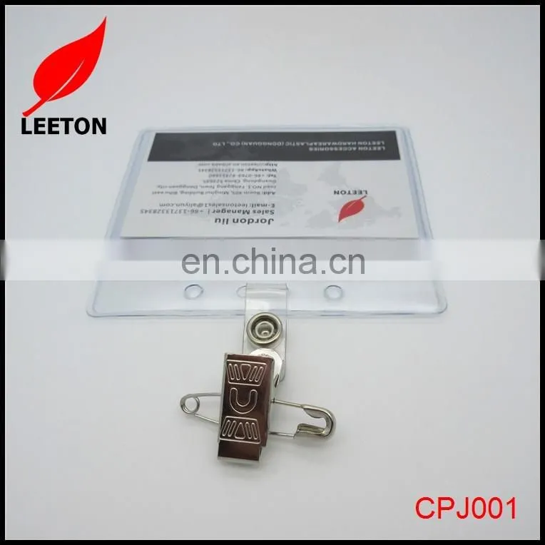 Plastic name badge holder