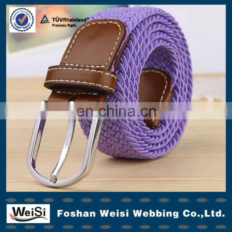 Casual jeans jacquard elastic woman canvas waist belt for from China supplier