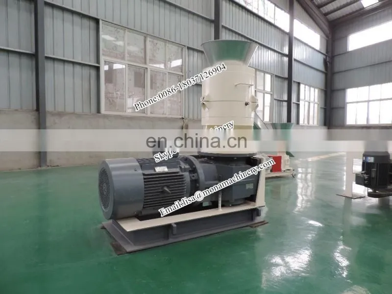 Professional wood log chips straw stalks rice husk biomass fuel pellet making machine with great price