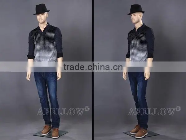Man Fiberglass Dummy Stnad Realist Muscle Male Mannequin WEN10
