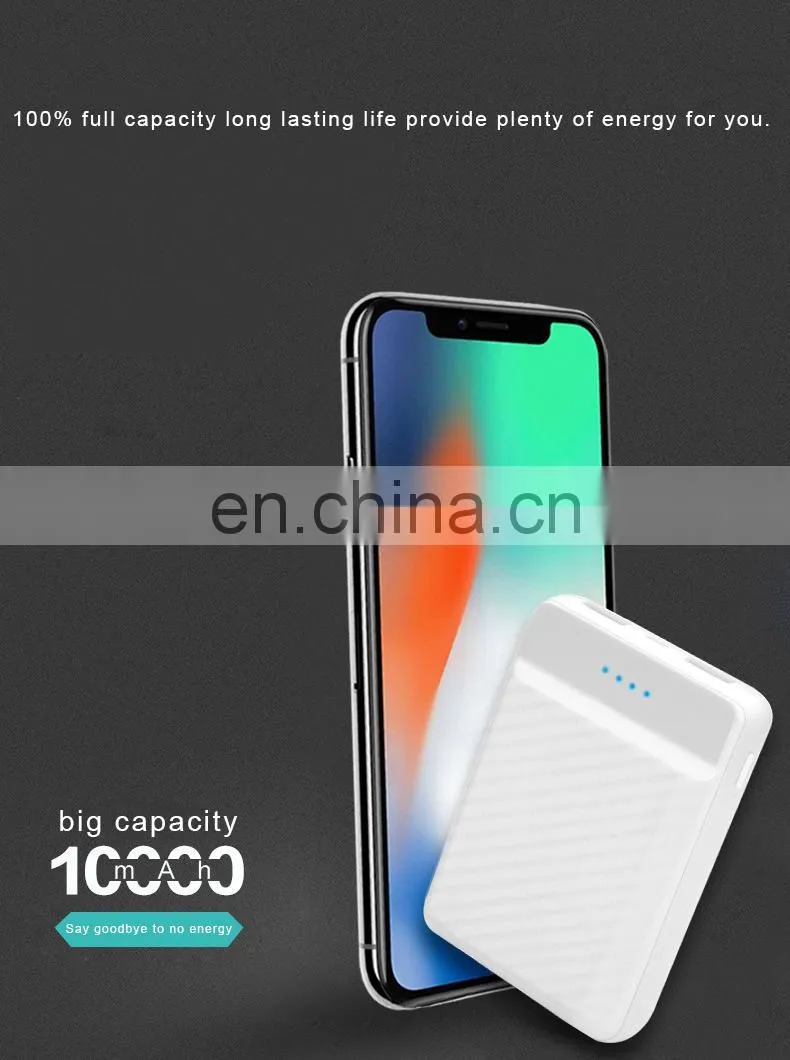 10000mah fast charging portable mini mobile POWER BANKS