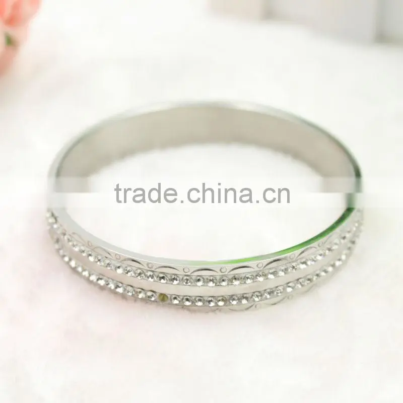 Stainless Steel Bangle with Jewelry