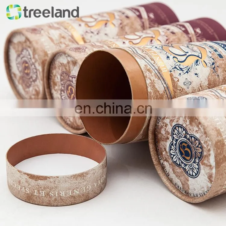 Design your own free sample kraft paper tube packaging , eco-friendly round carton cardboard box paper tube
