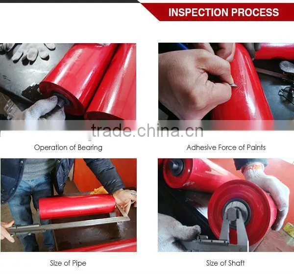 overhead trolley conveyor with rubber lagging pulley and gear box