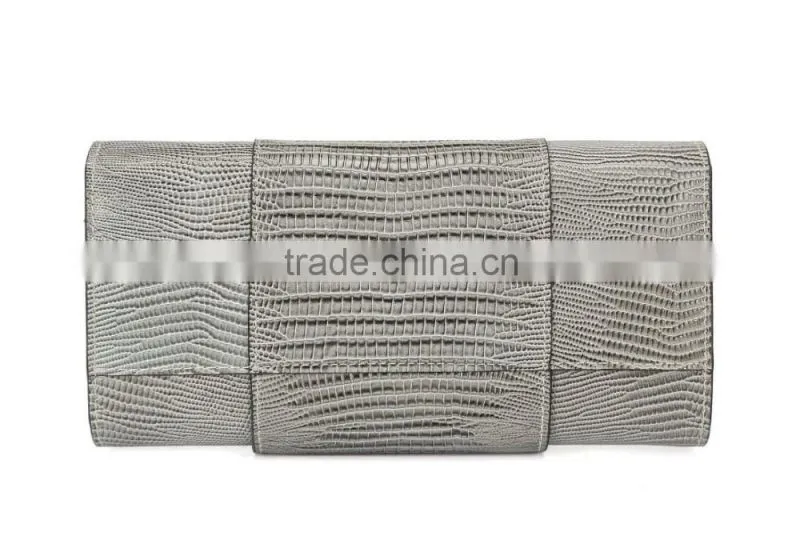 high grade lizard wallet high capacity cow leather long style wallet multi bags purse male fashion women money bag