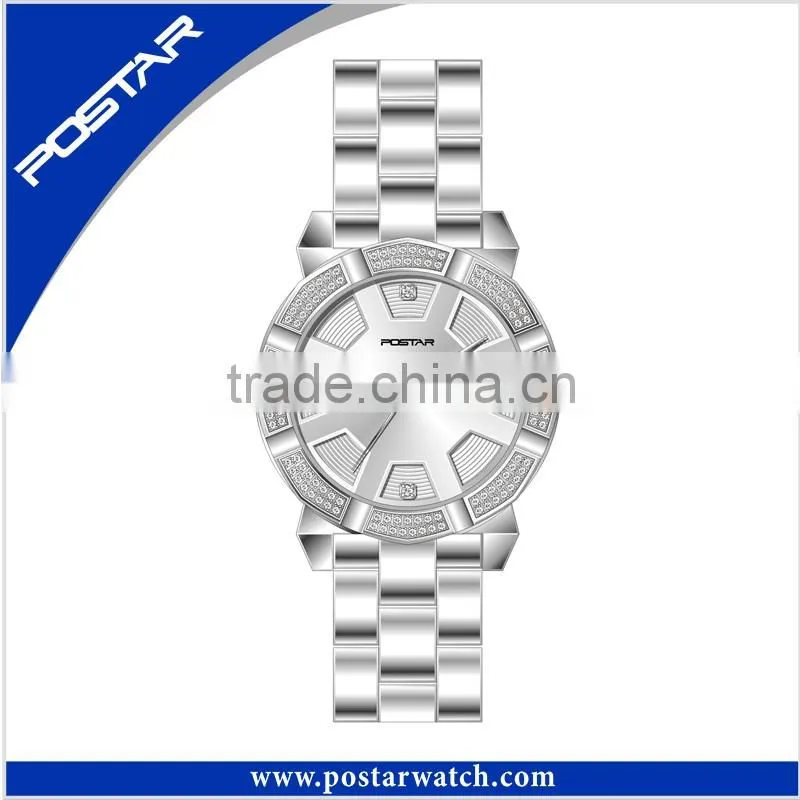 Diamond Ladies Stainless Steel Quartz Watch