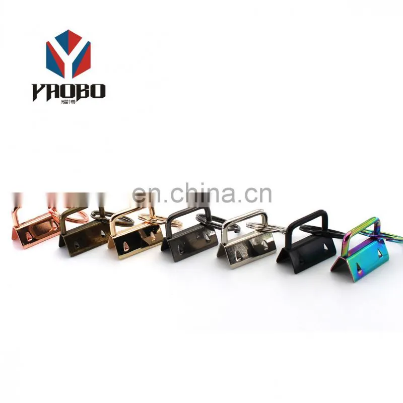 Quality Assuredc Decorative custom Metal Key Fob Hardware Tail Clip With Keyring