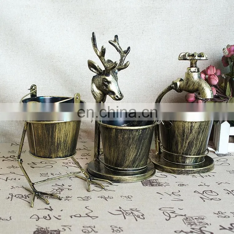 Retro creative household ashtray anti fly ash ins living room office ashtray