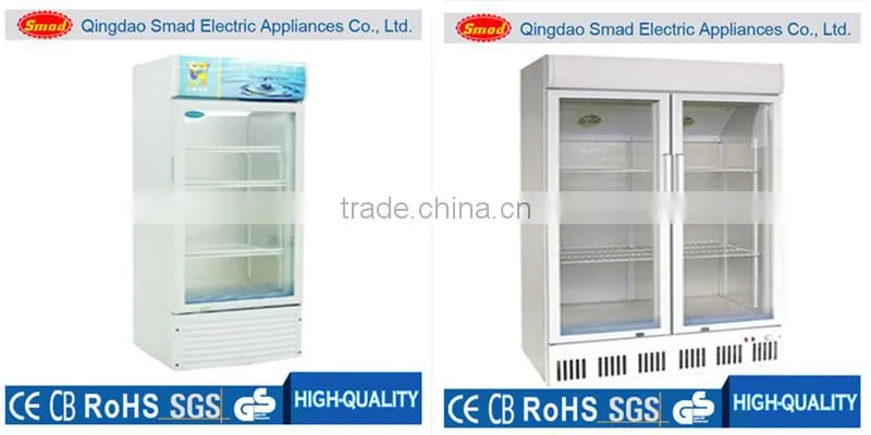 Directing cooling mini upright ice cream display freezer showcase