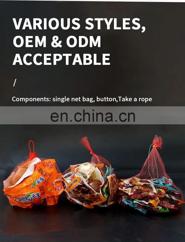 China factory Pack Eggs Potato Protective Colorful Fruit And Vegetable Plastic Sleeve PP Plastic Mesh Net Bag