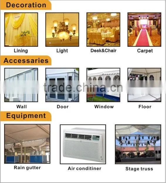 high quality aluminum alloy or iron marquee tent prices