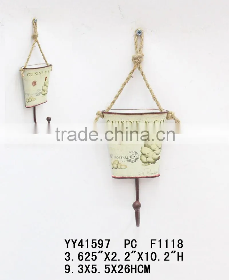 antique bird metal single hook for home decor