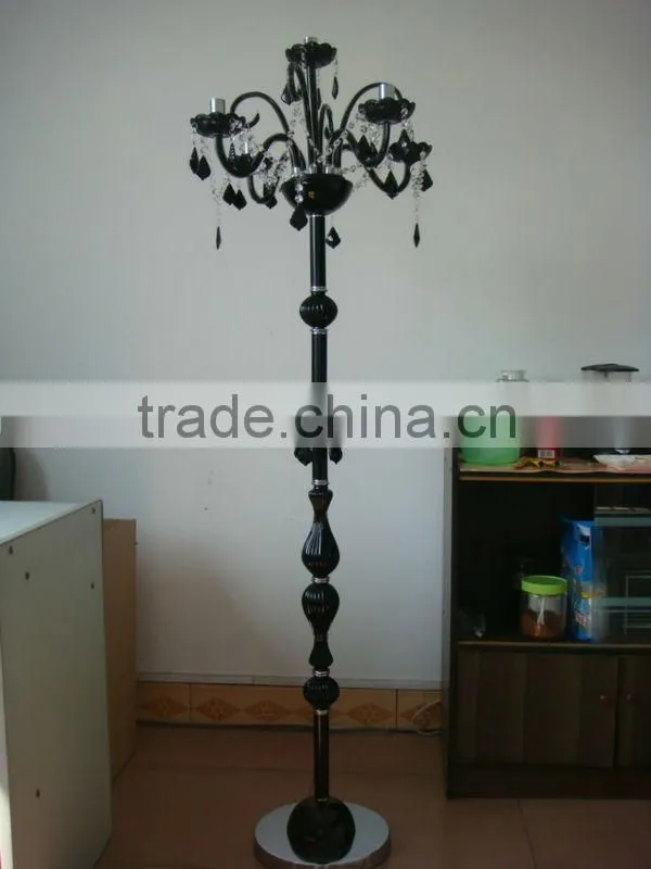 high quality floor lamp black crystal glass floor standing lamp decorative floor lighting