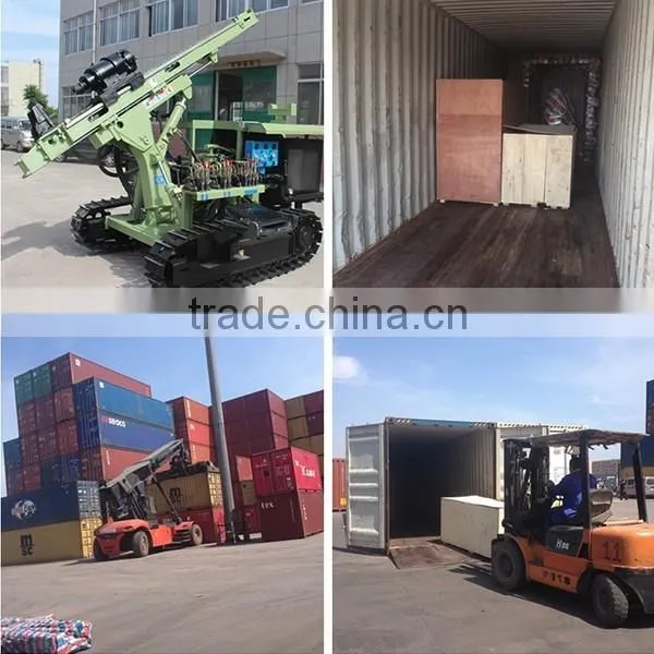 hot selling ! HF130Y small screw drilling rig for solar photovoltaic pile