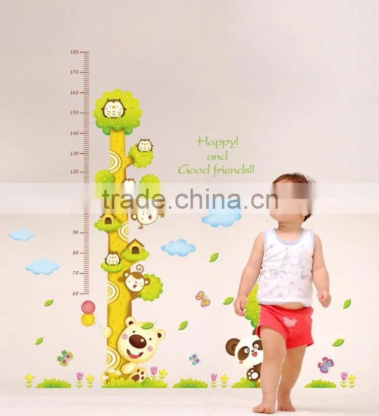 removable Children height sticker wall height sticker
