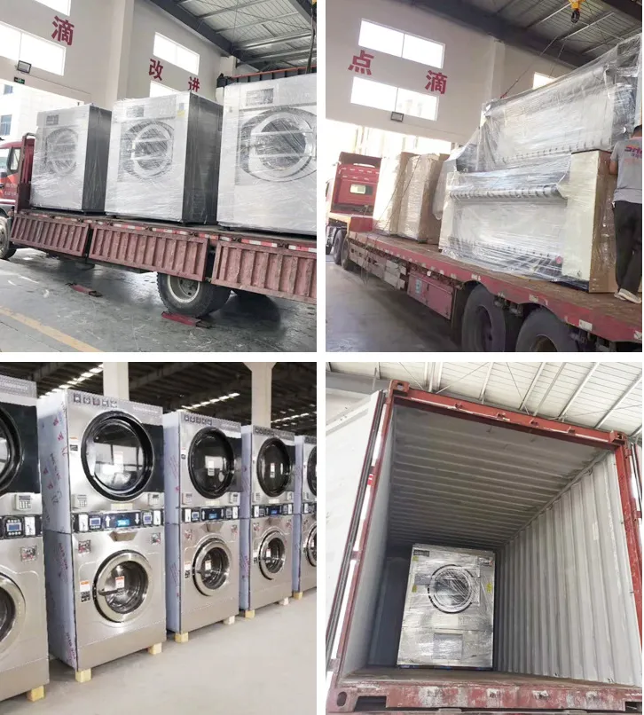 Factory Industrial Laundry Equipment Commercial Washer Dryer Washing Drying Machine for Garment Washing and Washing Plant