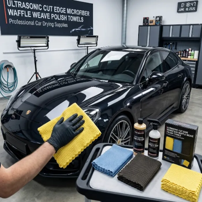 Ultrasonic Cut Edge Microfiber Waffle Weave Polish Towels.png