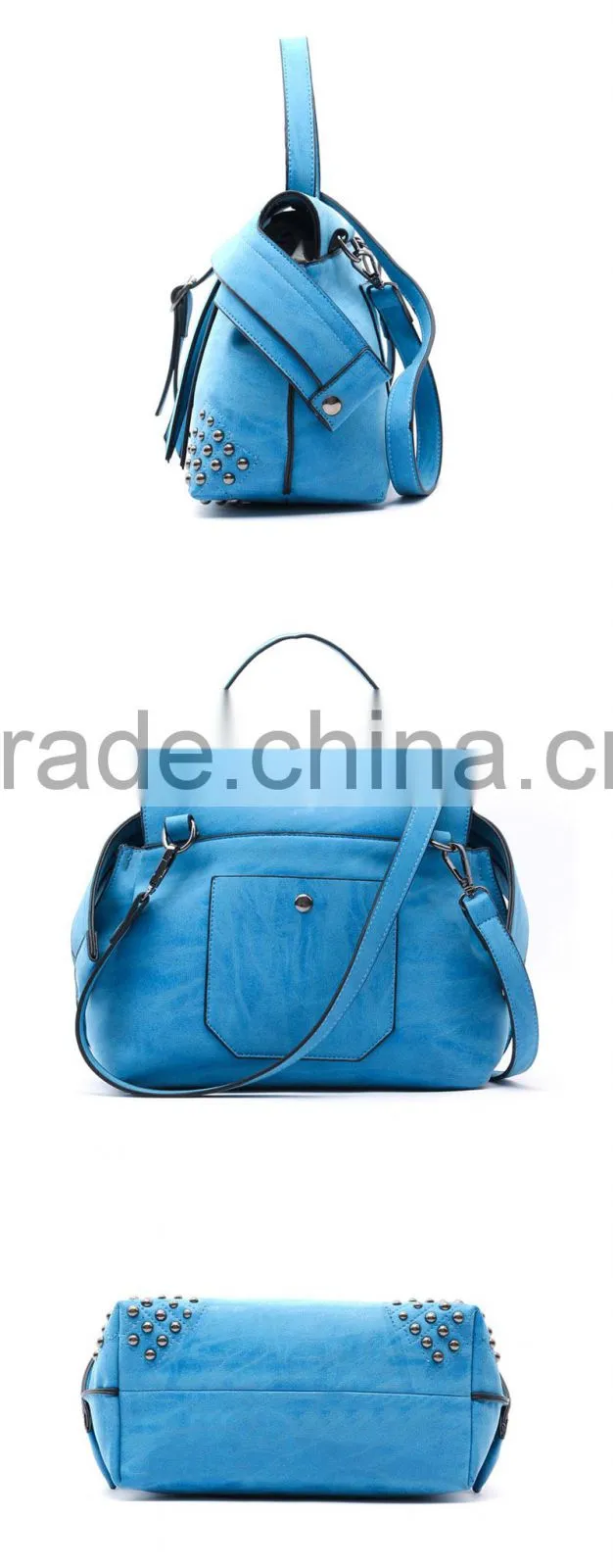 New products china supplier leather women's fashion bag designer brand handbags ladies 2015