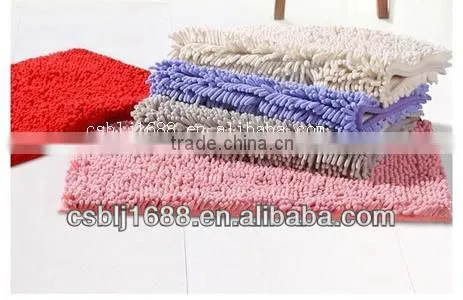2016 most populars chenille shaggy and anti-slip bath foot mats