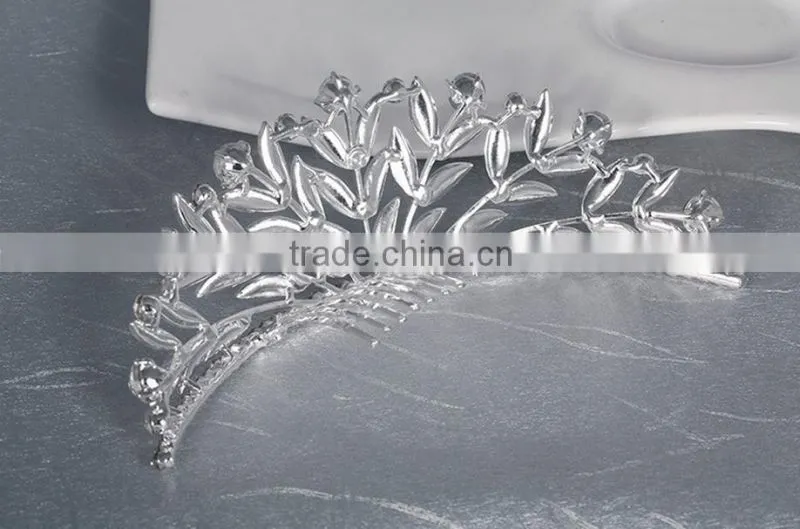 Leaf Crystal Rhinestone Wedding Hair Comb Wholesale Bridal Hair Accessories