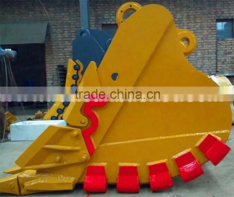 High Quality wear assistance HARDOX500 NM400 OEM excavator heavy duty bucket for 1-80t excavator