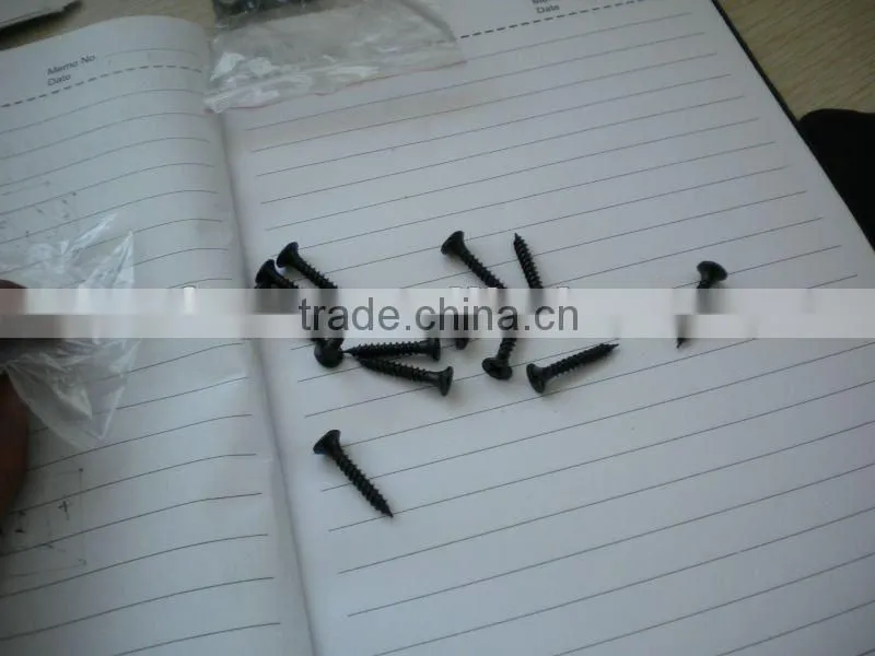 Bugle head Black Phosphated drywall screws factory
