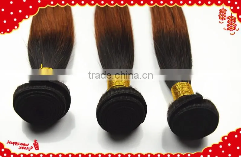 ombre hair extensions/weft brazilian hair grade 5A