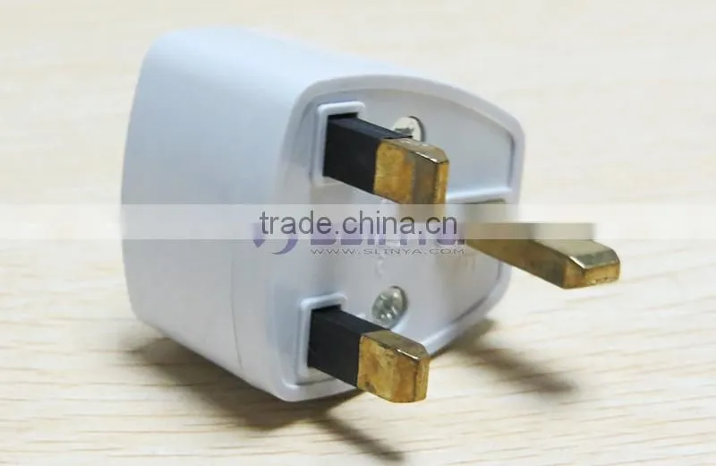 Wholesales Cheap Price AU US EU to UK Adapter Converter 3 Pin AC Power Plug Adaptor Connector