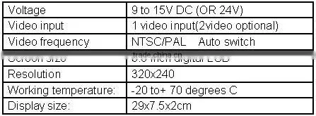 Car back up rear view reversing system with 3.5" digital LCD mirror monitor/night vision camera