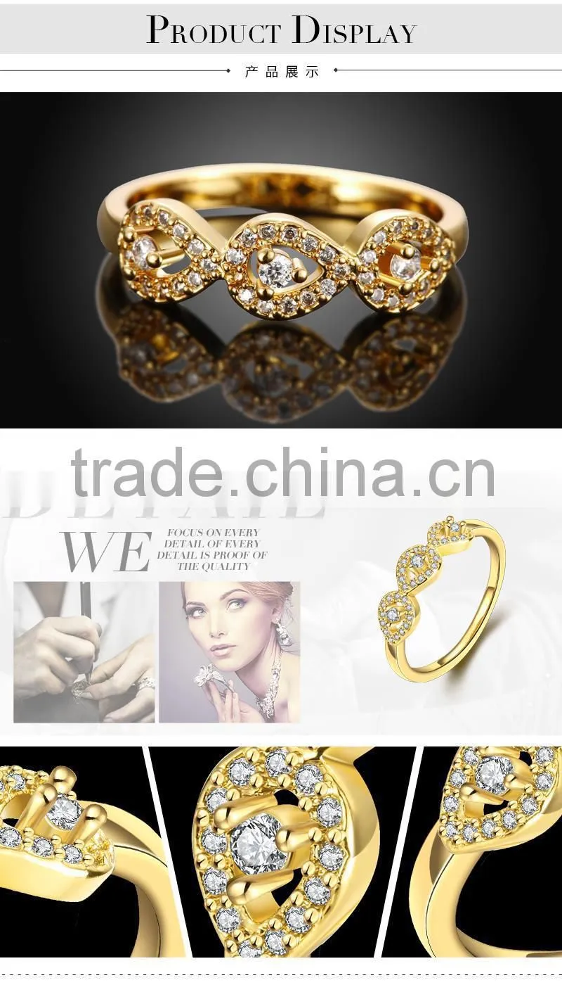 factory wholesell direct new simple designs gold ring for women ladies