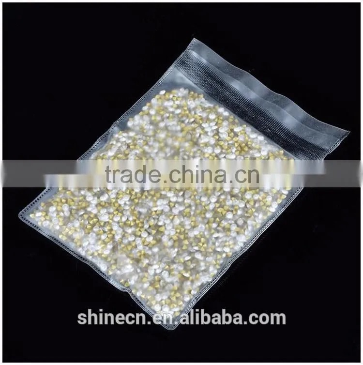 Yiwu factory direct white A stone pointback DIY accessories round hot fix rhinestones
