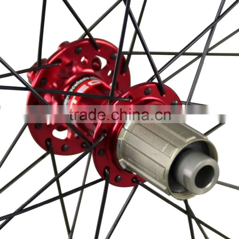 2016 New Carbon beadless wheelset 50mm wide 650b+ carbon wheels for 27.5 plus bikes tubeless compatible