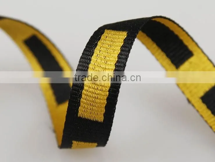 1.0cm plain pattern polyester and jacquard webbing.