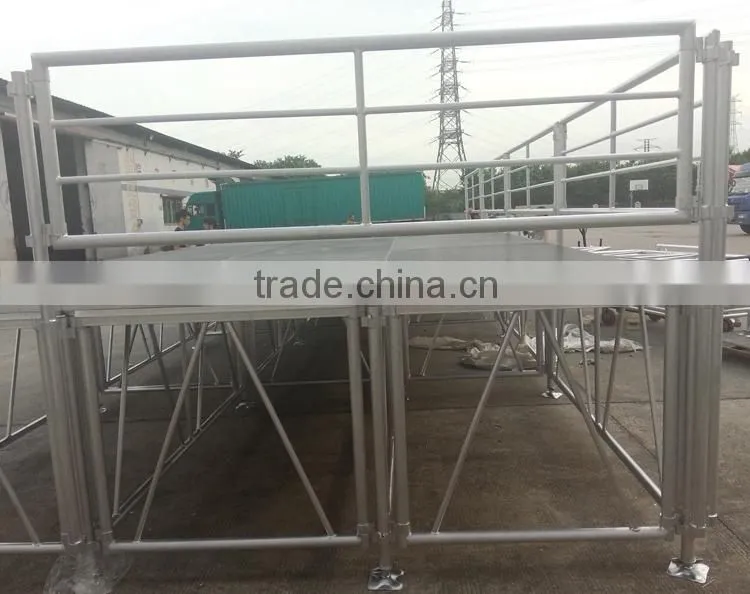 Professional aluminum railing choral stage
