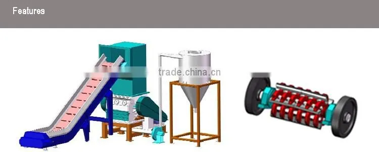 pet bottle flakes crusher