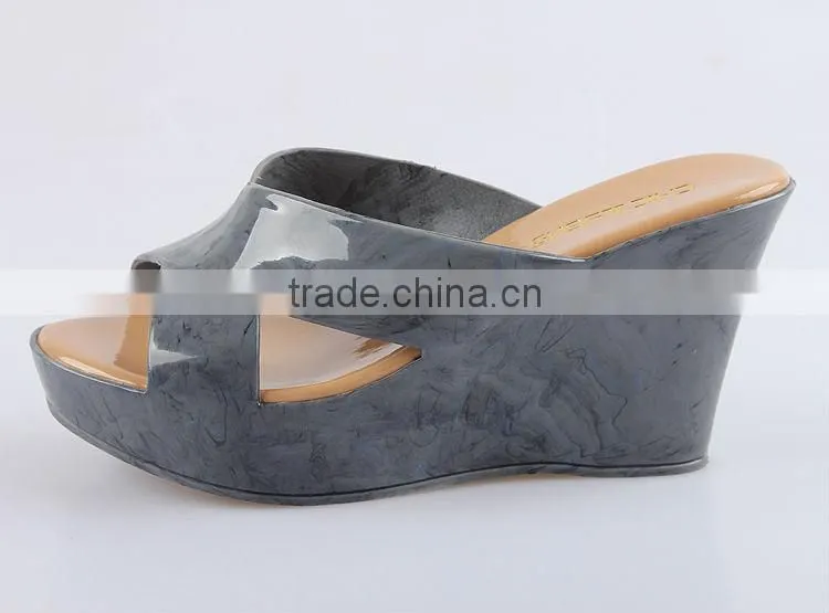 2015 New Wedges Slippers Waterproof Slippers Summer Fish Mouth Female Wedge Slippers
