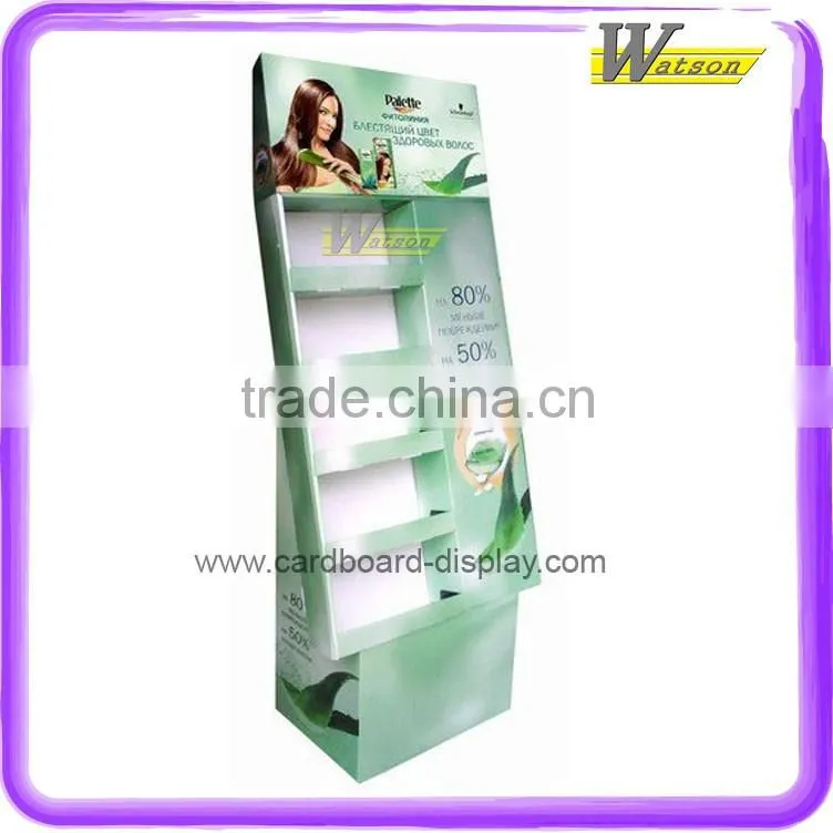 hot sale good quality shelf design cardboard display stand for Aloe Mask