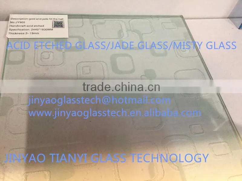 acid etched glass