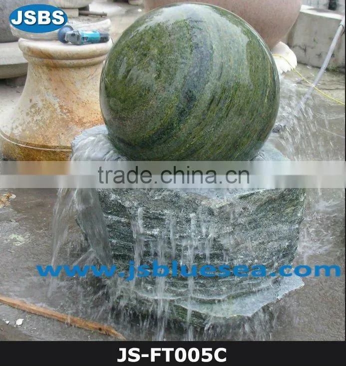 Cheap Handmade Red Marble Rotating Ball Water Fountain