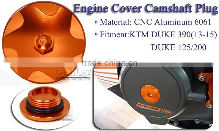 BJ-ECP-KT001 New Motorcycle Accessories Aluminum Engine Cover Camshaft Plug For KTM DUKE 125/200/390