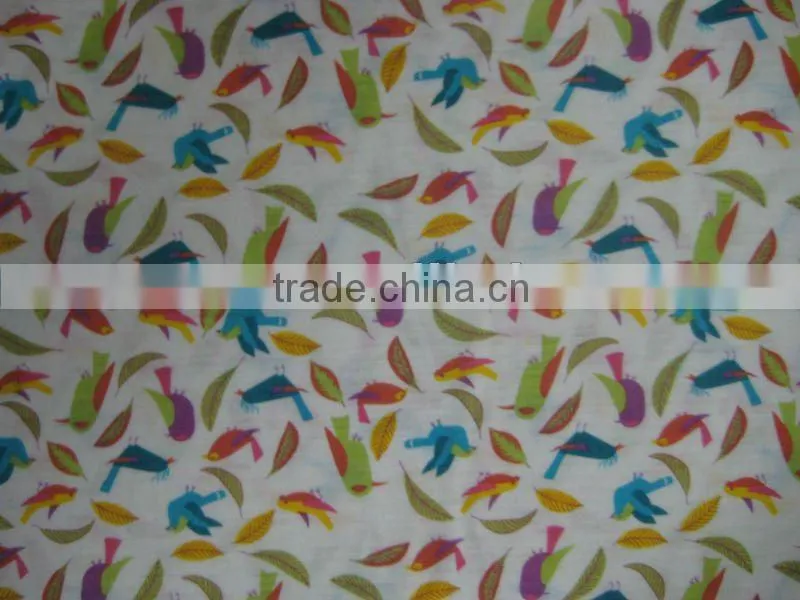 viscose and polyester fabric flower printed single jersey knitting fabrics